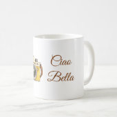 Wit Gele Camera Ciao Bella Koffiemok (Voorkant rechts)