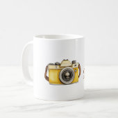 Wit Gele Camera Ciao Bella Koffiemok (Voorkant links)