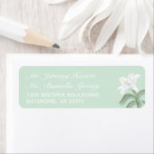 Wit gele en milde retour-label etiket (Insitu)