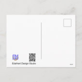 Wit Gele Tulpen DIY Briefkaart (Achterkant)