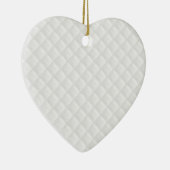 Wit gelooid leder keramisch ornament (Rechts)