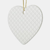 Wit gelooid leder keramisch ornament (Links)