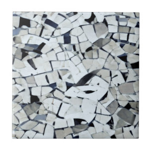 Wit gelummerd patroon grijs tegeltje