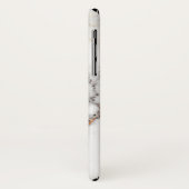 Wit gemarmerd met graan Case-Mate iPhone case (Achterkant/links)