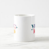 Wit gemerkt modern aangepast logo koffiemok (Center)