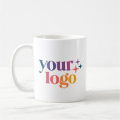 Wit gemerkt modern aangepast logo koffiemok (Links)