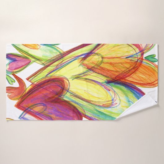 Wit genezende kunsten Kunsthanddoeken Badhanddoek (Badhanddoek)