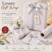 Wit geometrisch cadeauverpakkings papier