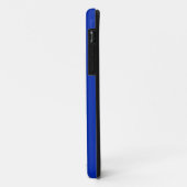 Wit geometrisch motief op blauwe achtergrond Case-Mate iPhone case (Achterkant/links)