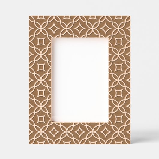 Wit geometrisch patroon gegraveerd Lijst (Voorkant)