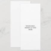 Wit Gepersonaliseerd – Uw Logo & Tekst Hier Aankondiging (Voorkant / Achterkant)