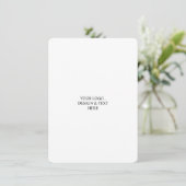 Wit Gepersonaliseerd – Uw Logo & Tekst Hier Aankondiging (Staand voorkant)