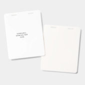 Wit Gepersonaliseerd – Uw Logo & Tekst Hier Badge (Voor- en achterkant)