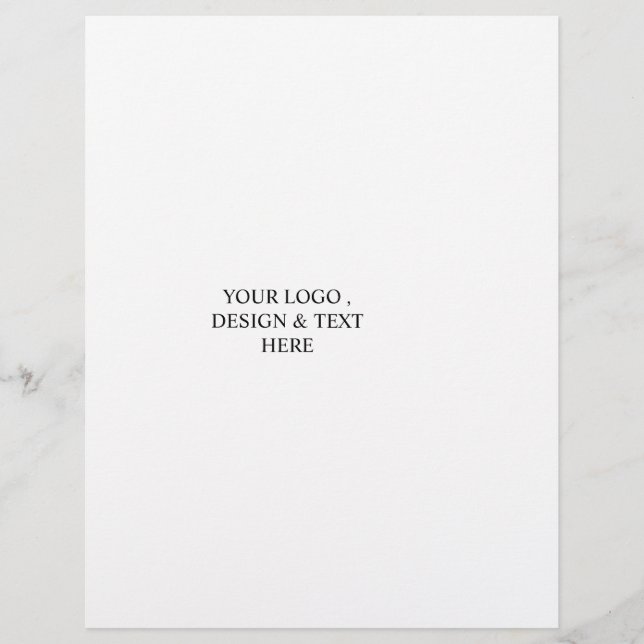 Wit Gepersonaliseerd – Uw Logo & Tekst Hier Briefhoofd (Voorkant)