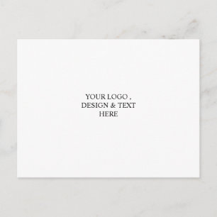 Wit Gepersonaliseerd – Uw Logo & Tekst Hier Briefkaart