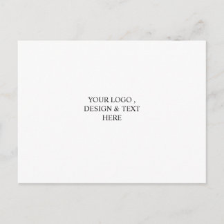 Wit Gepersonaliseerd – Uw Logo & Tekst Hier Briefkaart