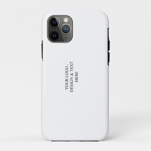 Wit Gepersonaliseerd – Uw Logo & Tekst Hier Case-Mate iPhone Case (Achterkant)