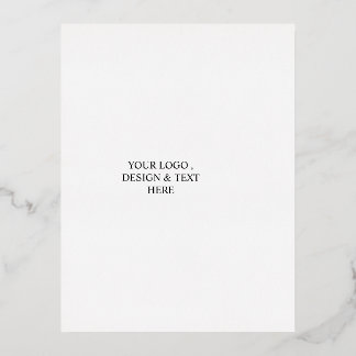 Wit Gepersonaliseerd – Uw Logo & Tekst Hier Folie Feestdagen Briefkaart