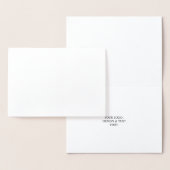 Wit Gepersonaliseerd – Uw Logo & Tekst Hier Folie Kaarten (Display)