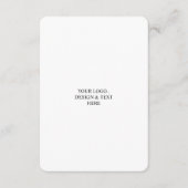 Wit Gepersonaliseerd – Uw Logo & Tekst Hier Informatiekaartje (Voorkant)