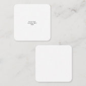 Wit Gepersonaliseerd – Uw Logo & Tekst Hier Informatiekaartje (Voorkant / Achterkant)