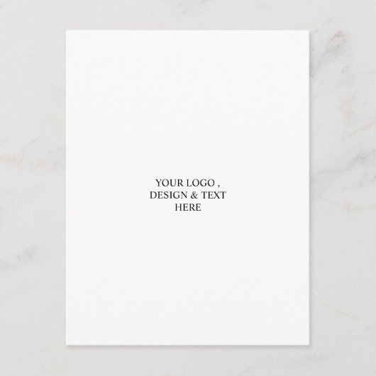 Wit Gepersonaliseerd – Uw Logo & Tekst Hier Informatiekaartje (Voorkant)