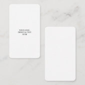 Wit Gepersonaliseerd – Uw Logo & Tekst Hier  Informatiekaartje (Voorkant / Achterkant)