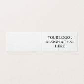 Wit Gepersonaliseerd – Uw Logo & Tekst Hier Kaart (Buitenkant ongevouwen)