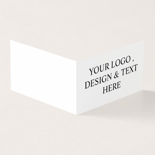Wit Gepersonaliseerd – Uw Logo & Tekst Hier Kaart (Buitenkant)