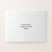 Wit Gepersonaliseerd – Uw Logo & Tekst Hier Legpuzzel (Horizontaal)