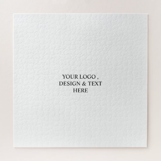 Wit Gepersonaliseerd – Uw Logo & Tekst Hier Legpuzzel (Horizontaal)