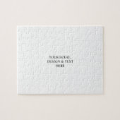 Wit Gepersonaliseerd – Uw Logo & Tekst Hier Legpuzzel (Horizontaal)