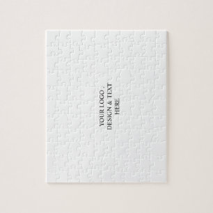 Wit Gepersonaliseerd – Uw Logo & Tekst Hier Legpuzzel