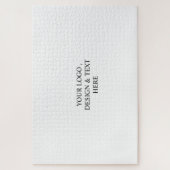 Wit Gepersonaliseerd – Uw Logo & Tekst Hier Legpuzzel (Verticaal)