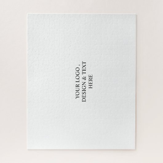 Wit Gepersonaliseerd – Uw Logo & Tekst Hier Legpuzzel (Verticaal)