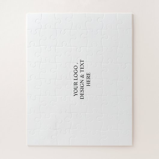 Wit Gepersonaliseerd – Uw Logo & Tekst Hier Legpuzzel (Verticaal)