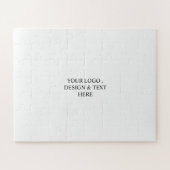 Wit Gepersonaliseerd – Uw Logo & Tekst Hier Legpuzzel (Horizontaal)