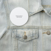 Wit Gepersonaliseerd – Uw Logo & Tekst Hier Naamplaatje (In situ)