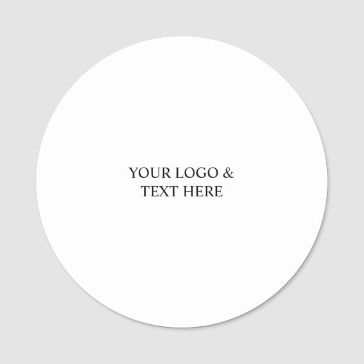 Wit Gepersonaliseerd – Uw Logo & Tekst Hier Naamplaatje (Voorkant)