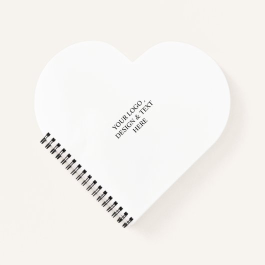 Wit Gepersonaliseerd – Uw Logo & Tekst Hier Notitieboek (Voorkant)