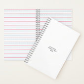 Wit Gepersonaliseerd – Uw Logo & Tekst Hier Notitieboek (Binnen)