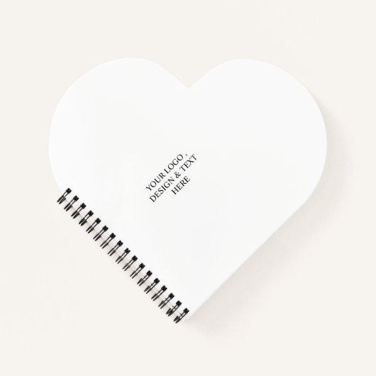 Wit Gepersonaliseerd – Uw Logo & Tekst Hier Notitieboek (Voorkant)