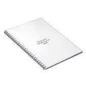 Wit Gepersonaliseerd – Uw Logo & Tekst Hier Notitieboek (Rechterzijde)