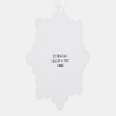 Wit Gepersonaliseerd – Uw Logo & Tekst Hier Ornament Kaart (Rechts)