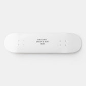 Wit Gepersonaliseerd – Uw Logo & Tekst Hier Persoonlijk Skateboard (Horizontaal)