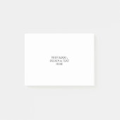 Wit Gepersonaliseerd – Uw Logo & Tekst Hier Post-it® Notes (Voorkant)