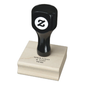 Wit Gepersonaliseerd – Uw Logo & Tekst Hier Rubberstempel