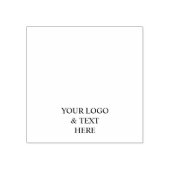 Wit Gepersonaliseerd – Uw Logo & Tekst Hier Rubberstempel (Afrduk)