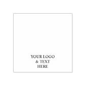 Wit Gepersonaliseerd – Uw Logo & Tekst Hier Rubberstempel (Afrduk)