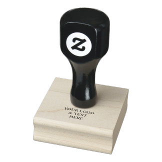 Wit Gepersonaliseerd – Uw Logo & Tekst Hier Rubberstempel